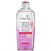 314 CARELINE Двухфазная жидкость для снятия макияжа для чувствительной кожи с розой 400 мл НОВИНКА NEW